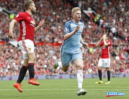  曼城中场大将德布劳内重伤缺阵  